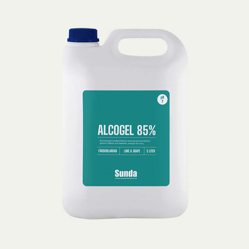 Sunda Alcogel 85% Lime & grape Refill 5 L, maskiner & utrustning av hög kvalité. Alltid med snabb service - Smart Verkstad