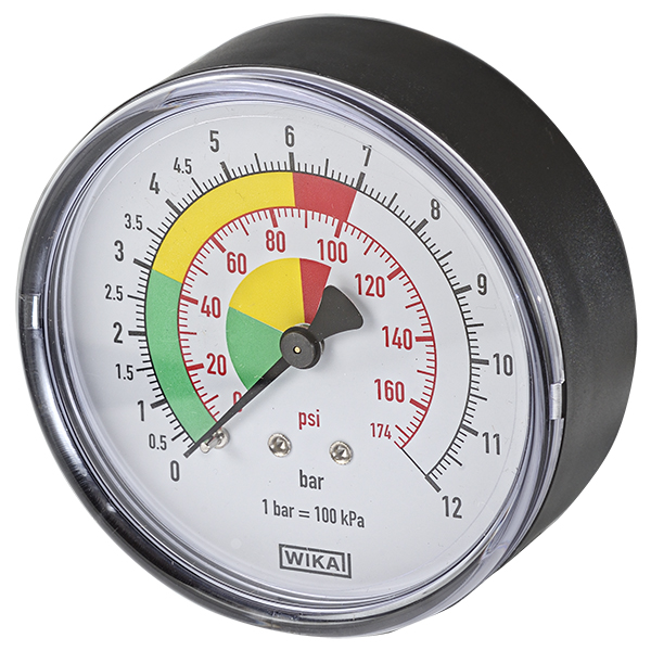 Manometer Ø 80 1/4 0-12 Bar-Psi, maskiner & utrustning av hög kvalité. Alltid med snabb service - Smart Verkstad