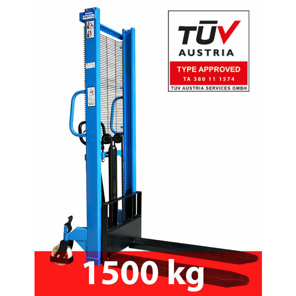 Handtruck - 1500 kg - 1600mm, maskiner & utrustning av hög kvalité. Alltid med snabb service - Smart Verkstad