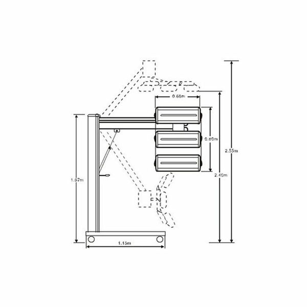 IR Torklampa 3 Lampor 3000 W - 230 V  Vi på Smart Verkstad erbjuder maskiner och utrustning för både verkstad och garage.