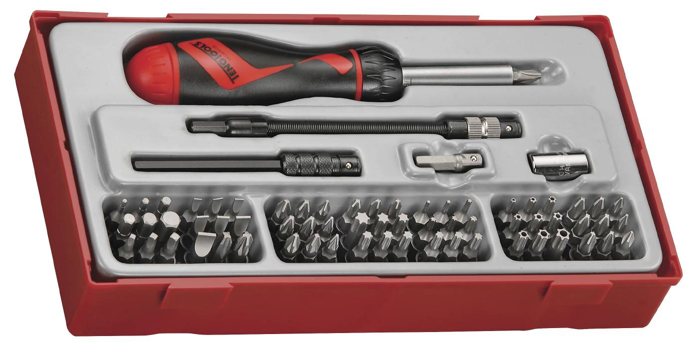 74 delars Bitsskruvmejselsats Teng Tools TTMD74, maskiner & utrustning av hög kvalité. Alltid med snabb service - Smart Verkstad