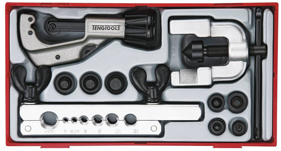 10 delars Rör/Flänsverktygssats Teng Tools TTTF10, maskiner & utrustning av hög kvalité. Alltid med snabb service - Smart Verkstad