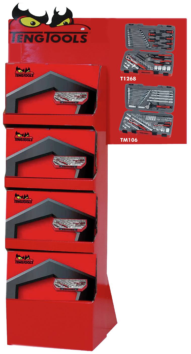 Golvdisplay för hylsnyckelsatser, Teng Tools PALM09A, maskiner & utrustning av hög kvalité. Alltid med snabb service - Smart Verkstad