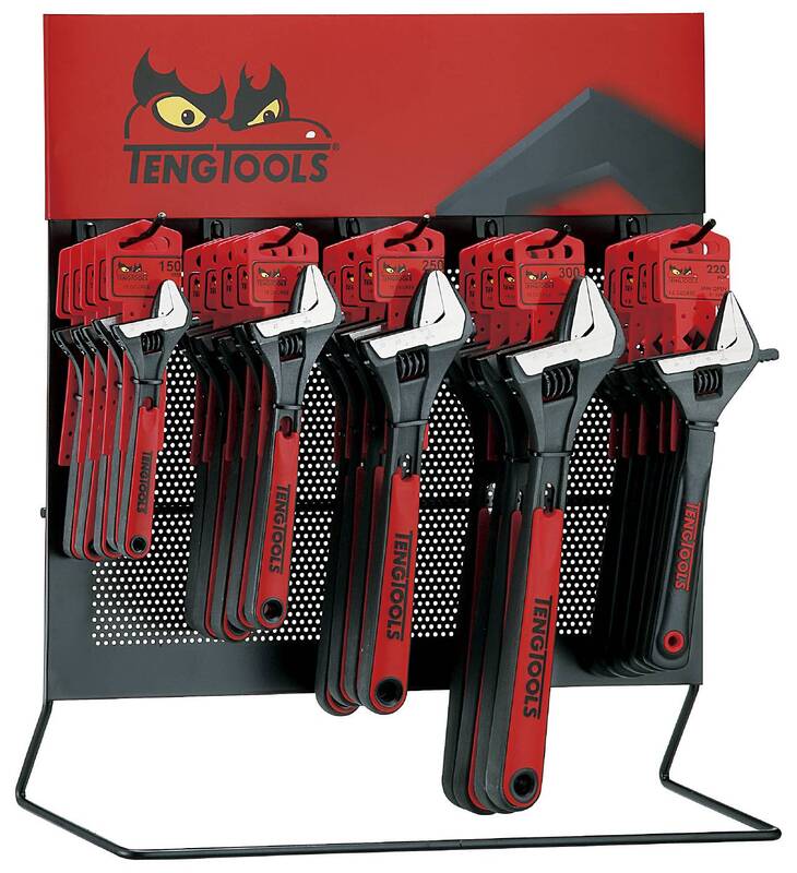 Skiftnycklar i display Teng Tools DIS-ADJ34IQ, maskiner & utrustning av hög kvalité. Alltid med snabb service - Smart Verkstad