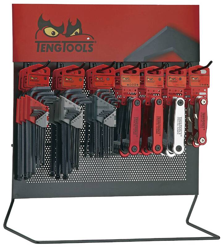 Sexkant-/Torx-nyckelsats display Teng Tools DIS-HK70, maskiner & utrustning av hög kvalité. Alltid med snabb service - Smart Verkstad