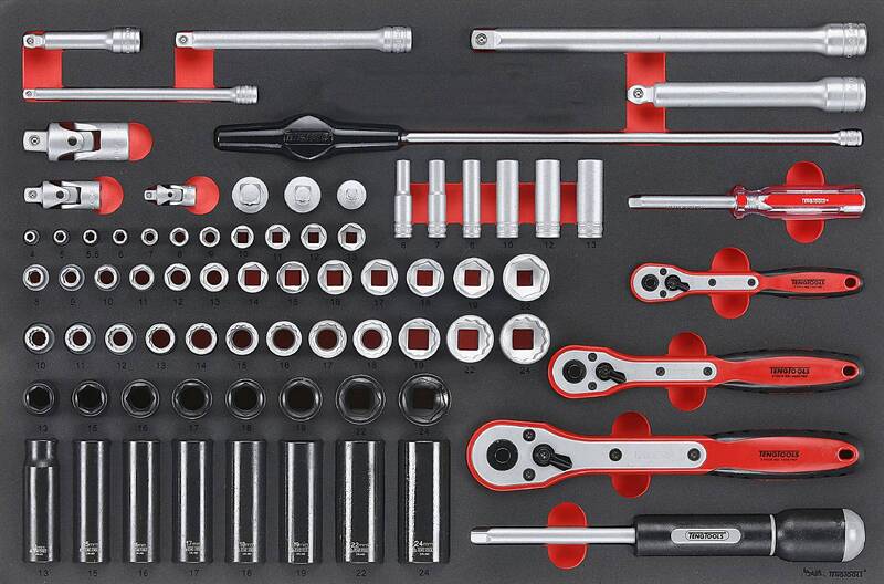 76 delars Hylsnyckelsats Teng Tools TTESK77, maskiner & utrustning av hög kvalité. Alltid med snabb service - Smart Verkstad