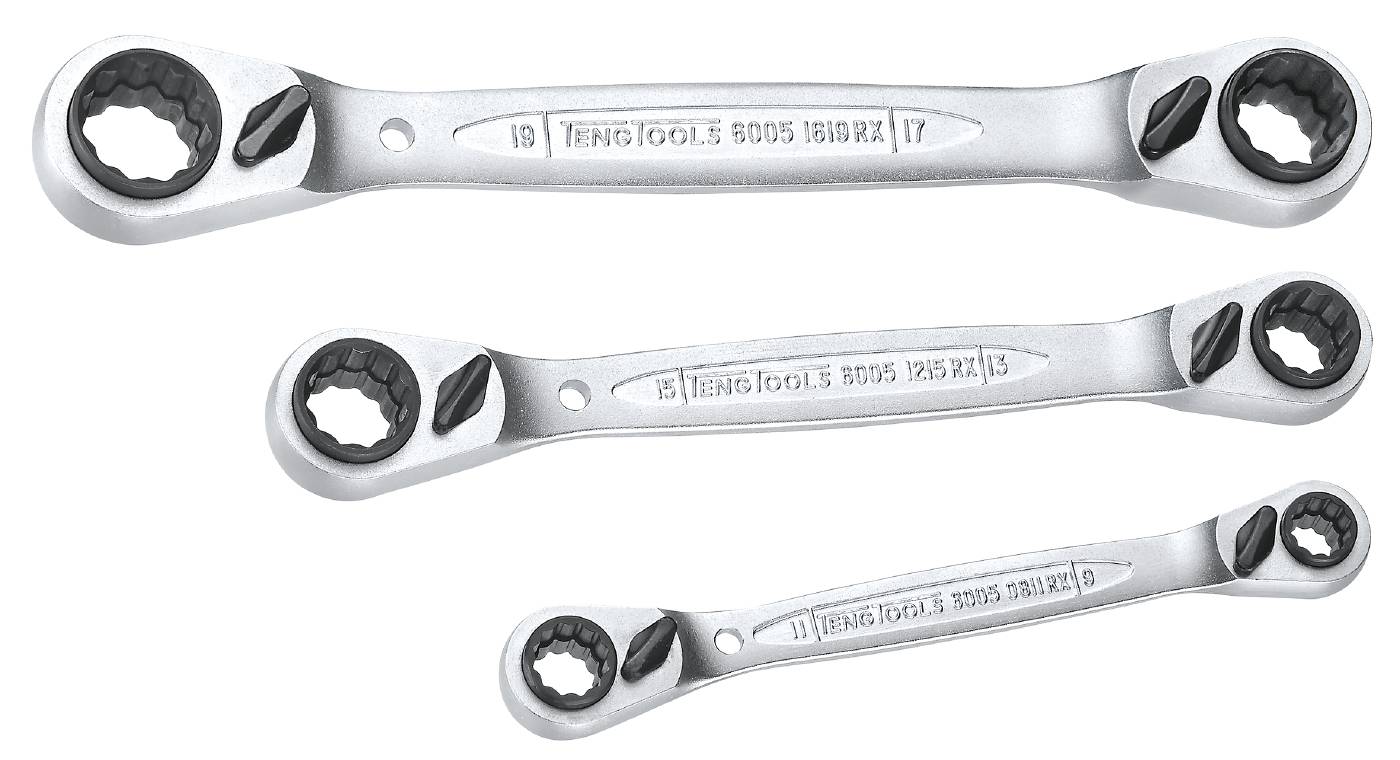 Ringspärrnyckelsats 4in1 Teng Tools 6503RX, maskiner & utrustning av hög kvalité. Alltid med snabb service - Smart Verkstad