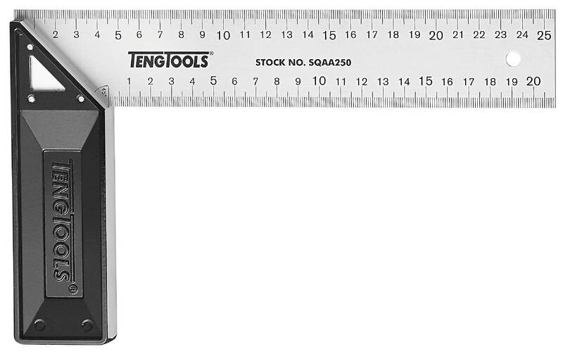 Snickarvinkel med gering och aluminiumanslag Teng Tools SQA200 - SQA300, maskiner & utrustning av hög kvalité. Alltid med snabb service - Smart Verkstad