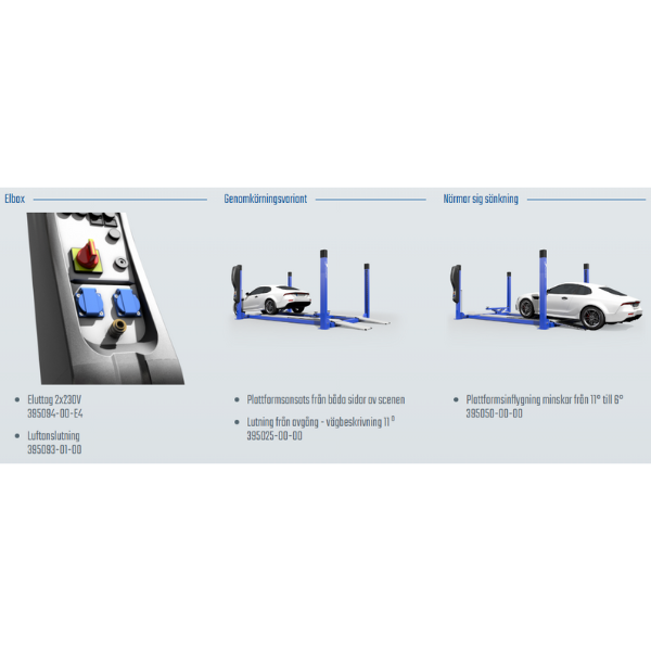 4-Pelarlyft - AMI 5,5 N-WAY Vi på Smart Verkstad erbjuder maskiner och utrustning för både verkstad och garage.
